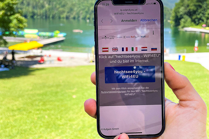 Ultraschnell Surfen am Hechtsee