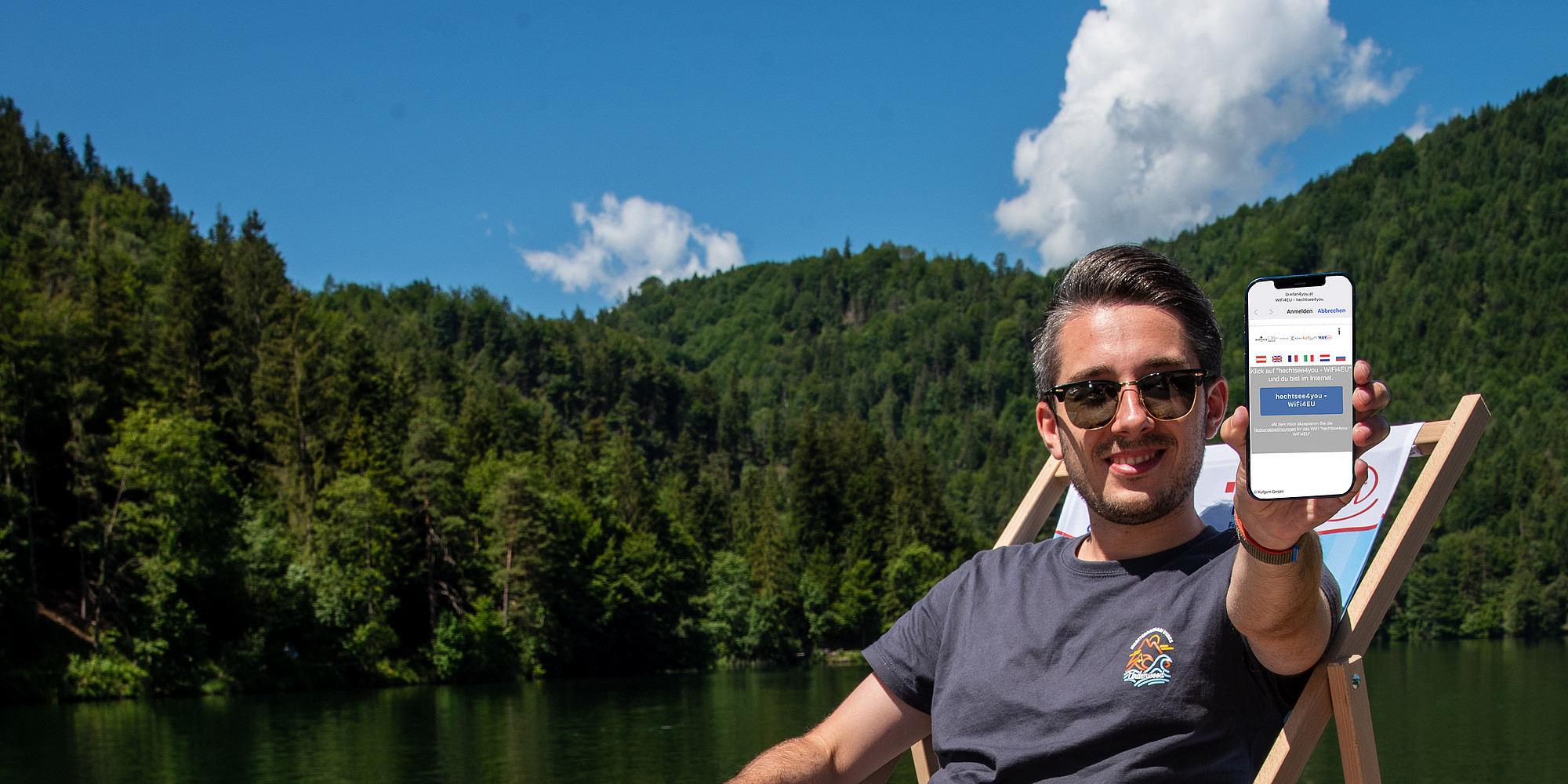 Surfen am Hechtsee - mit FreeWiFi-KufNet